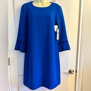 Tahari Arthur Levine lined Neiman Marcus Royal blue cocktail‎ dress Sz-2 NWT